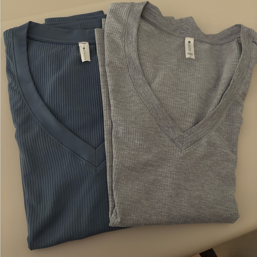 Athleta Bundle Renew V-Neck Tees